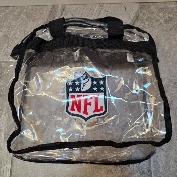 NFL 12x12 Clear Stadium Bag zip - Picture 1 of 7